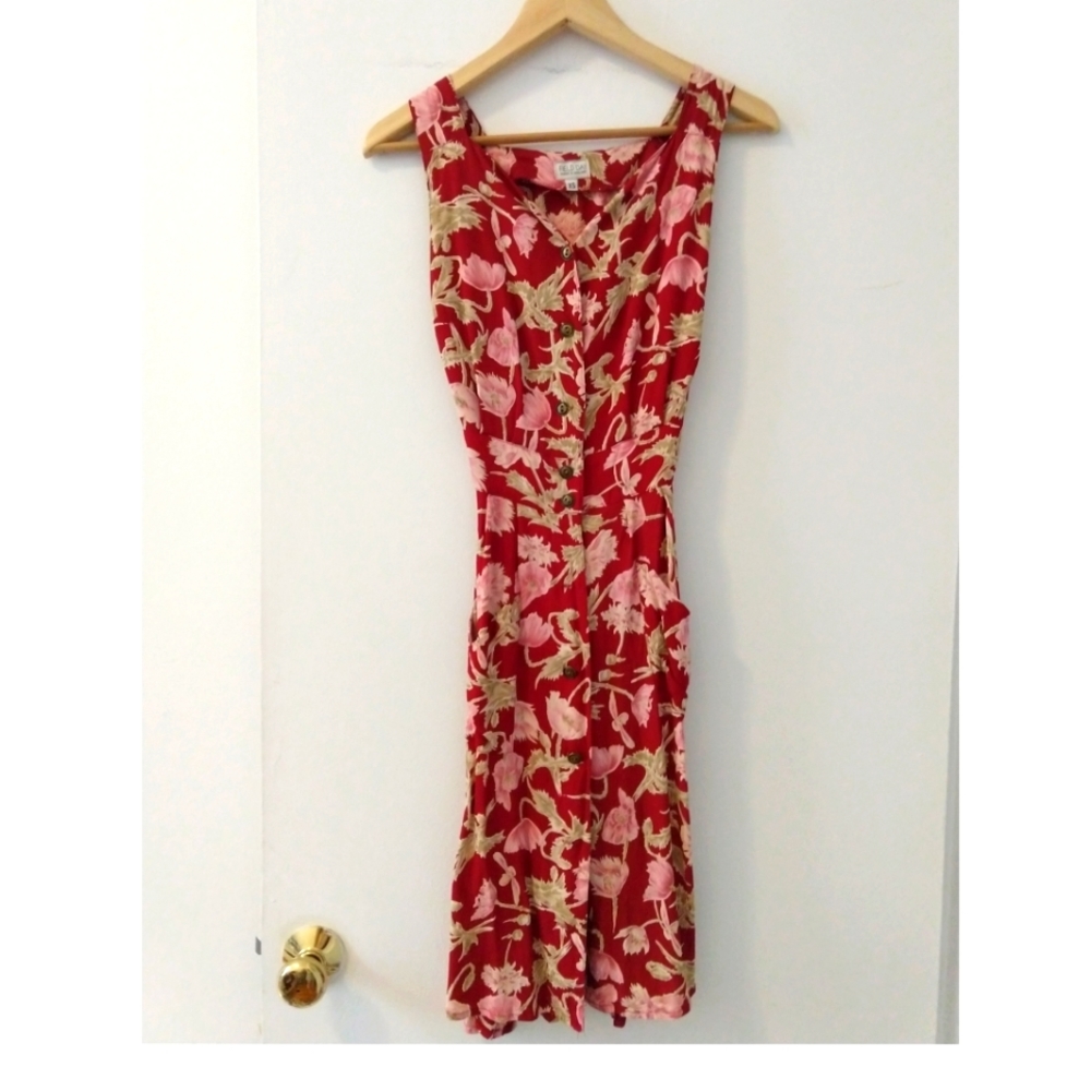 Field Day red floral dress
